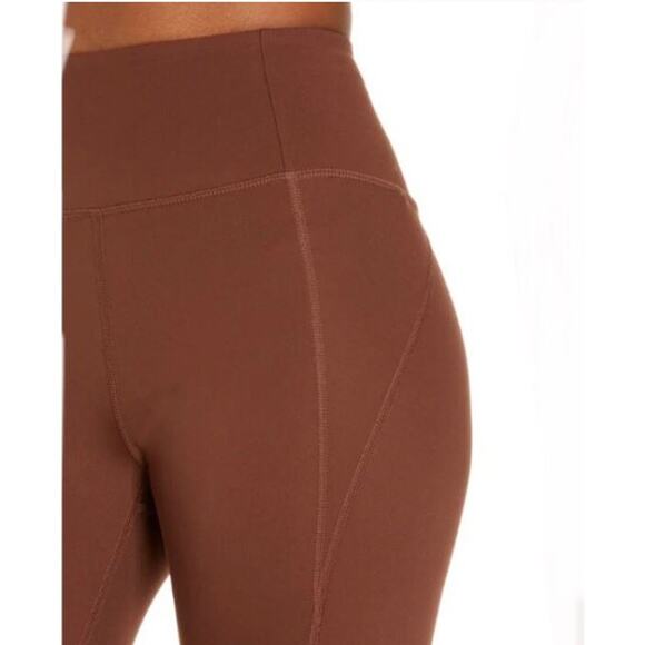 NWT Girlfriend Collective High Waist Capri Leggings Chocolate Brown Earth S - Picture 2 of 8